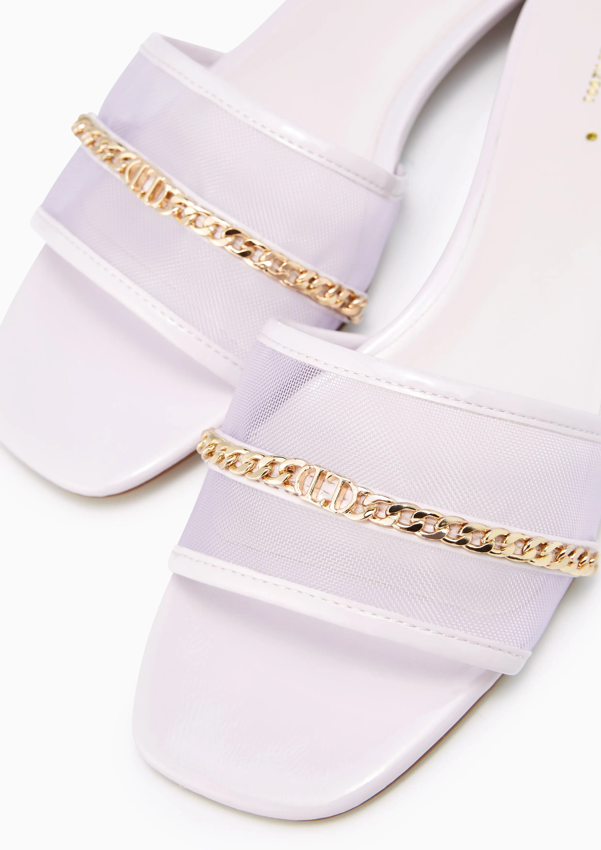 Angle Flat Sandals Purple