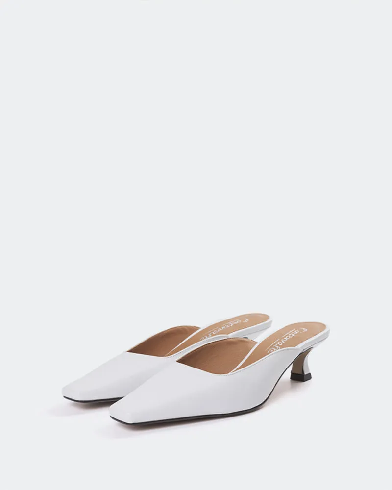 Nostrand White Leather