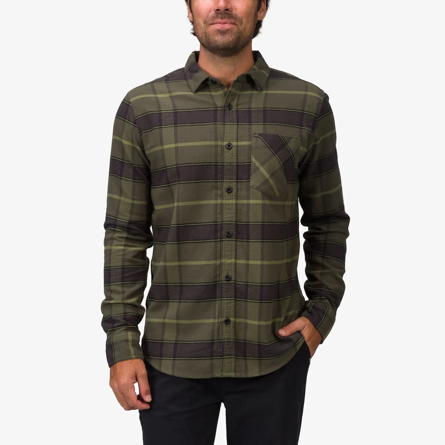 REEF Anders Long Sleeve Woven Shirt