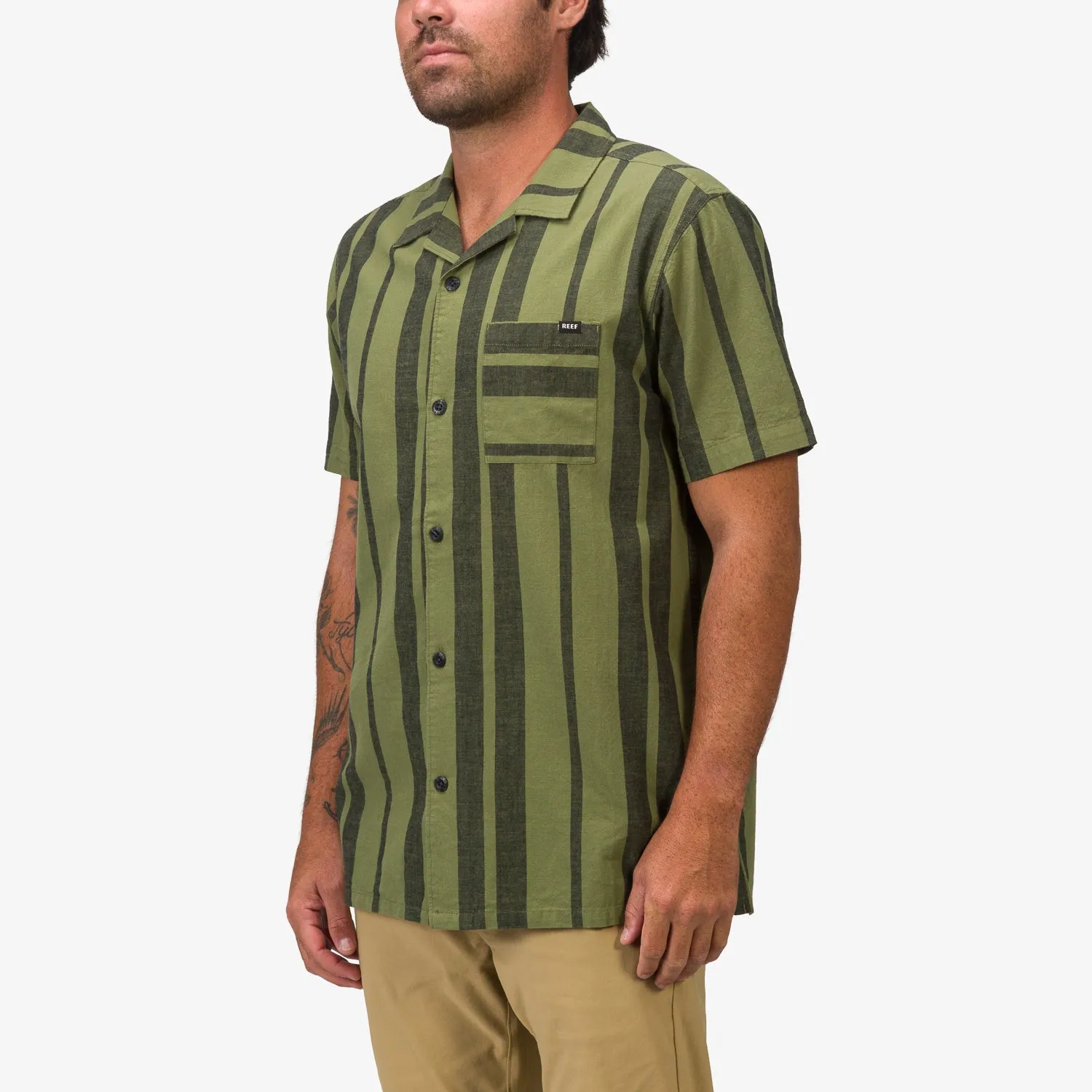 REEF Angelo Short Sleeve Camp Shirt