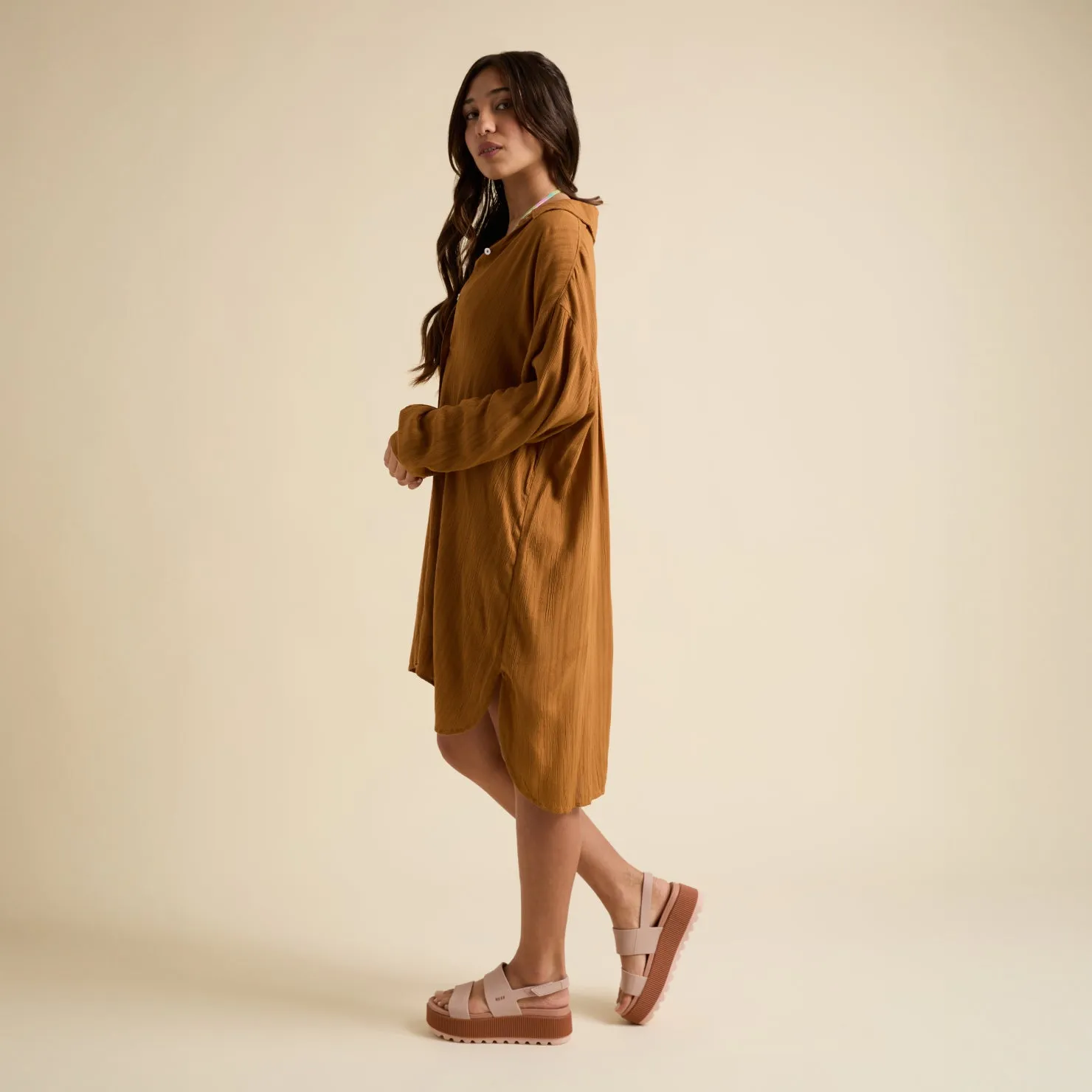 REEF Beachy Shirt Dress