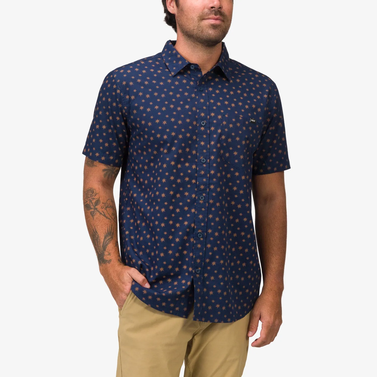 REEF Bentley Ss Wvn Shirt