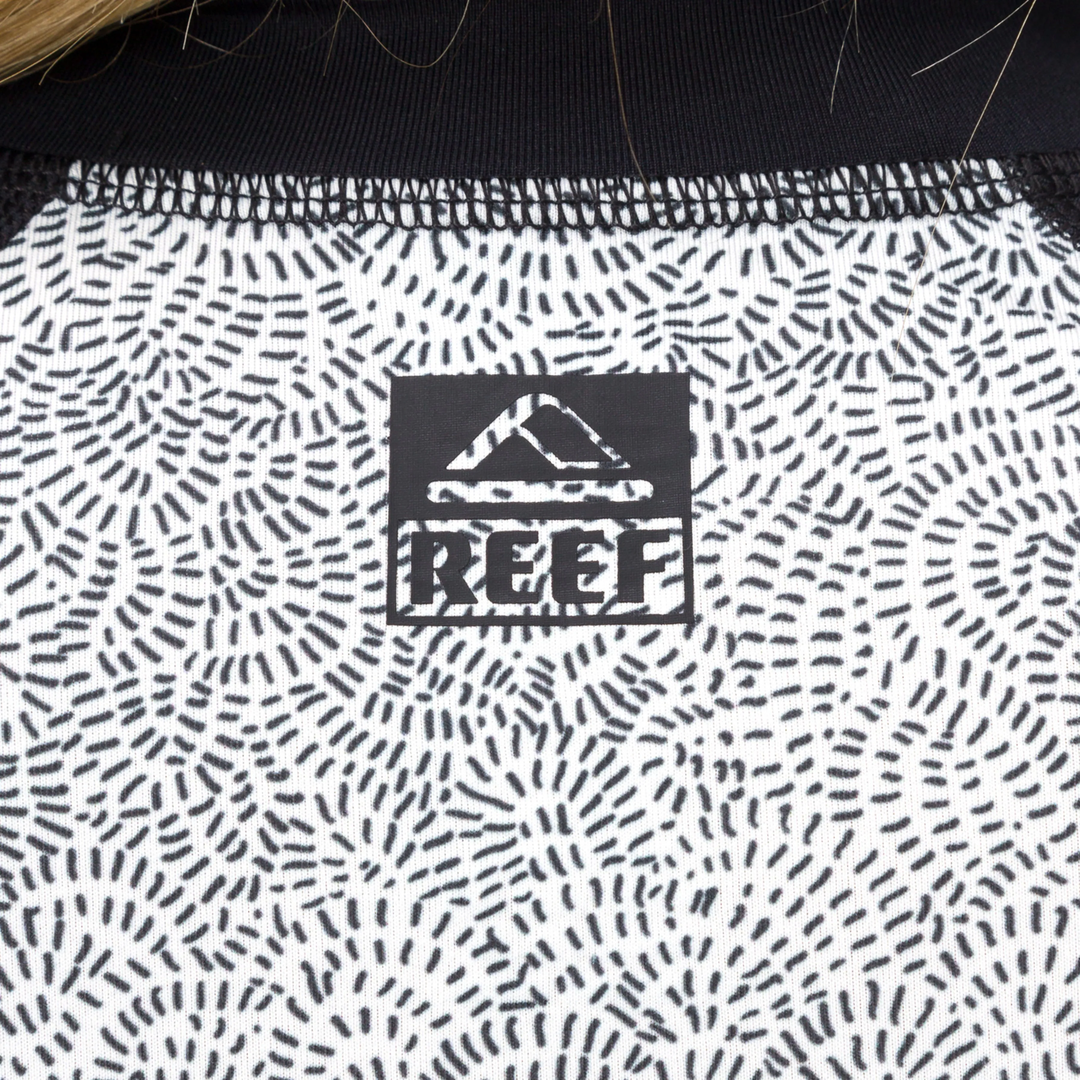 REEF Crest Zip Up Long Sleeve Surf Shirt UPF 40
