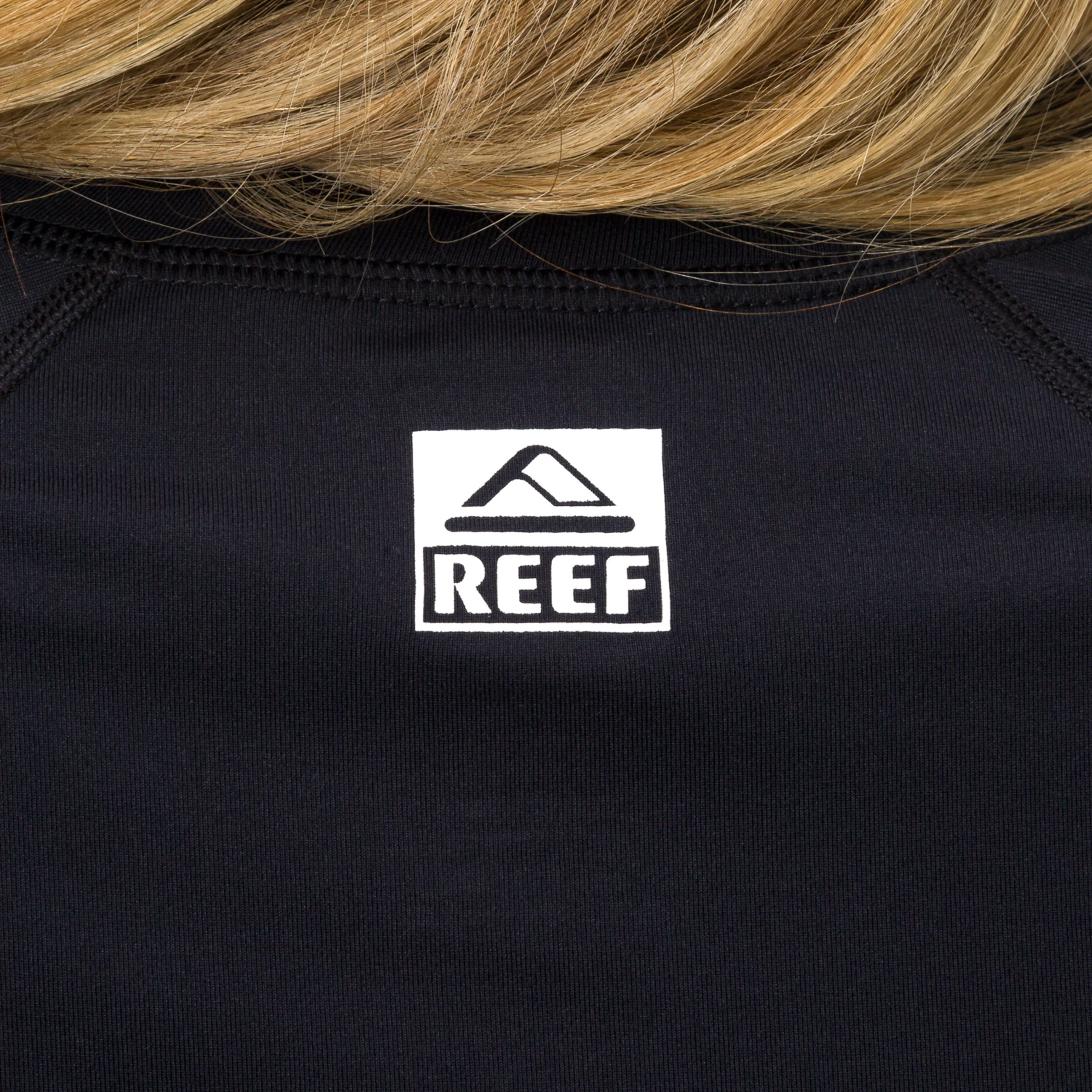 REEF Crest Zip Up Long Sleeve Surf Shirt UPF 40