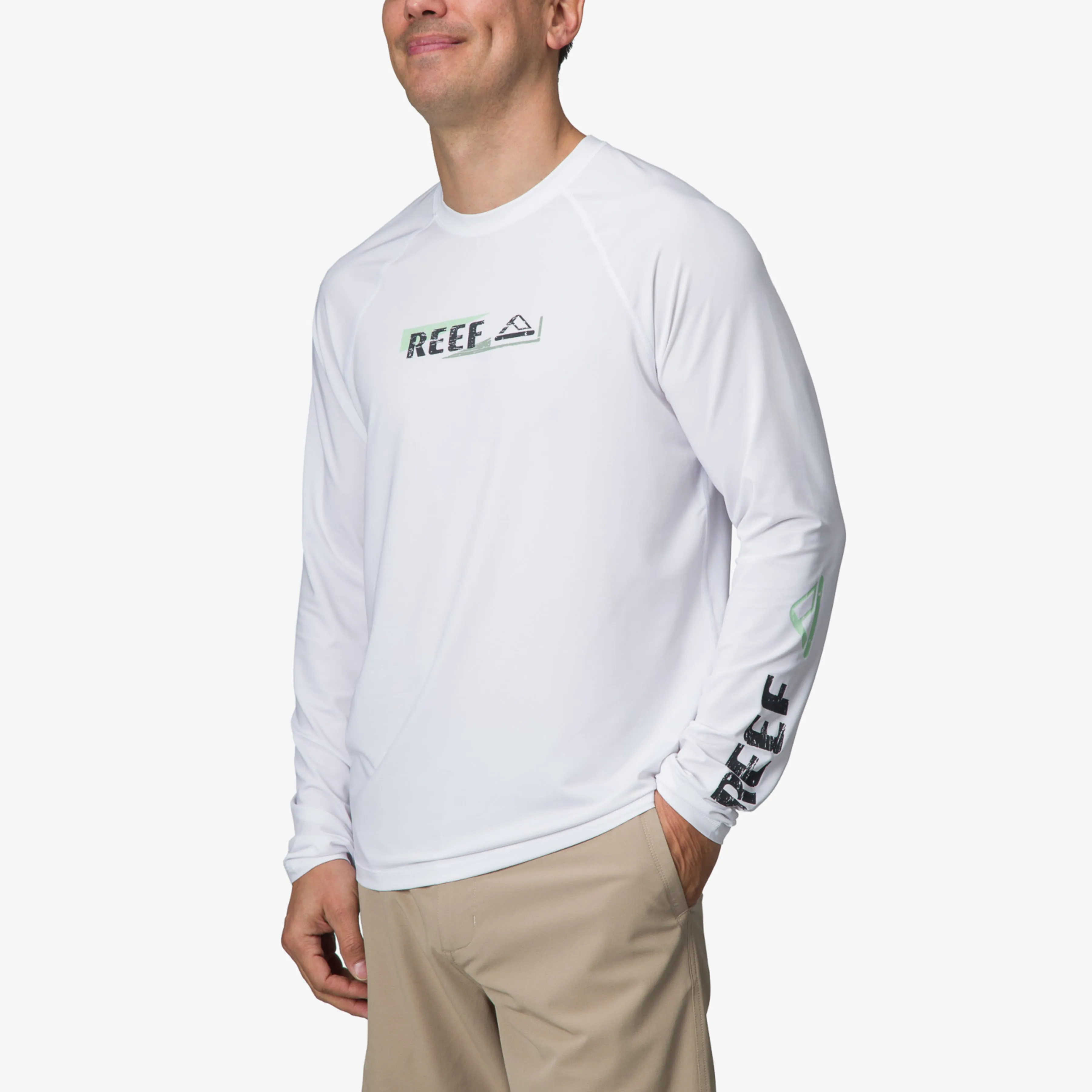 REEF Kean Long Sleeve Surf Shirt 50 UPF