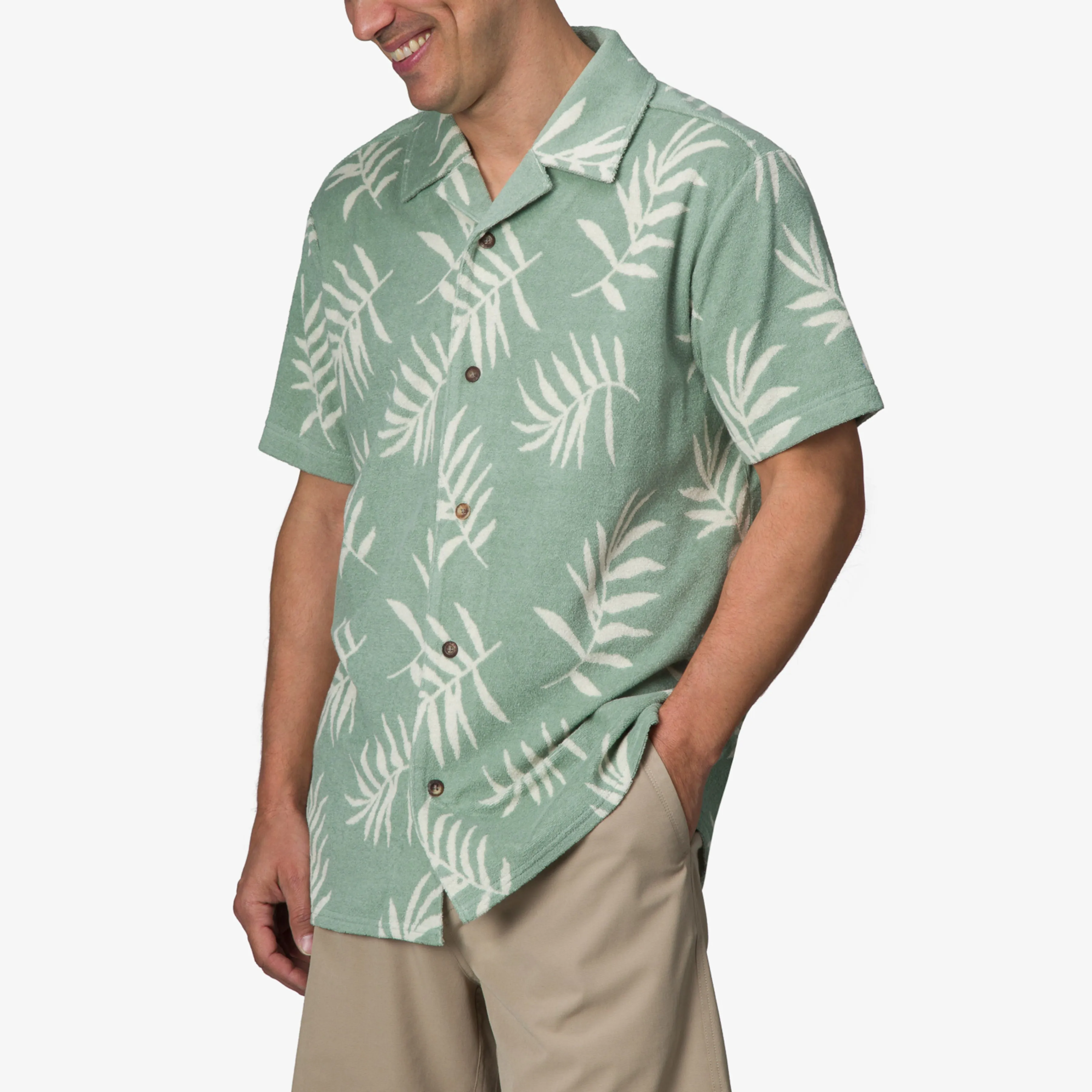 REEF Kenji Short Sleeve Terry Knit Shirt