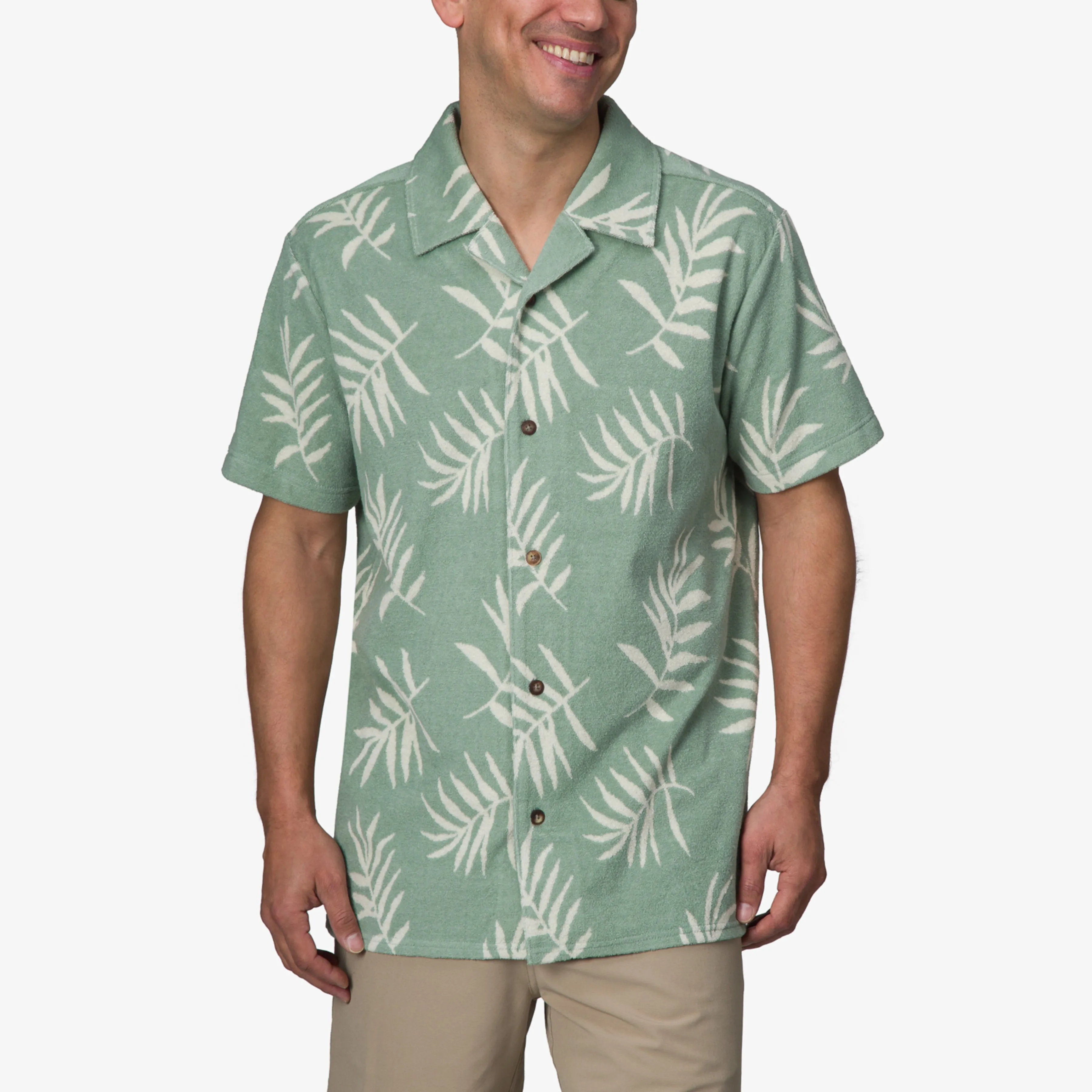 REEF Kenji Short Sleeve Terry Knit Shirt