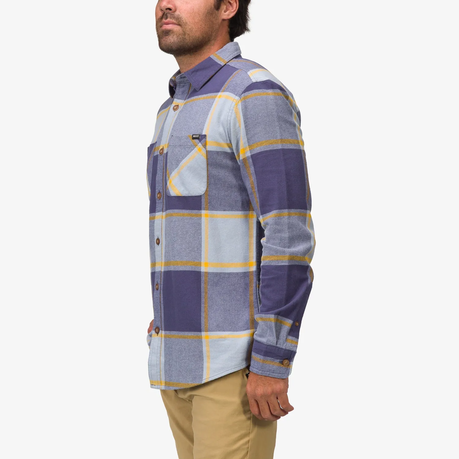 REEF Morris Ls Wvn Shirt