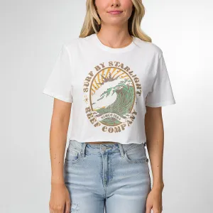 REEF Night Surf Crop Crew Tee