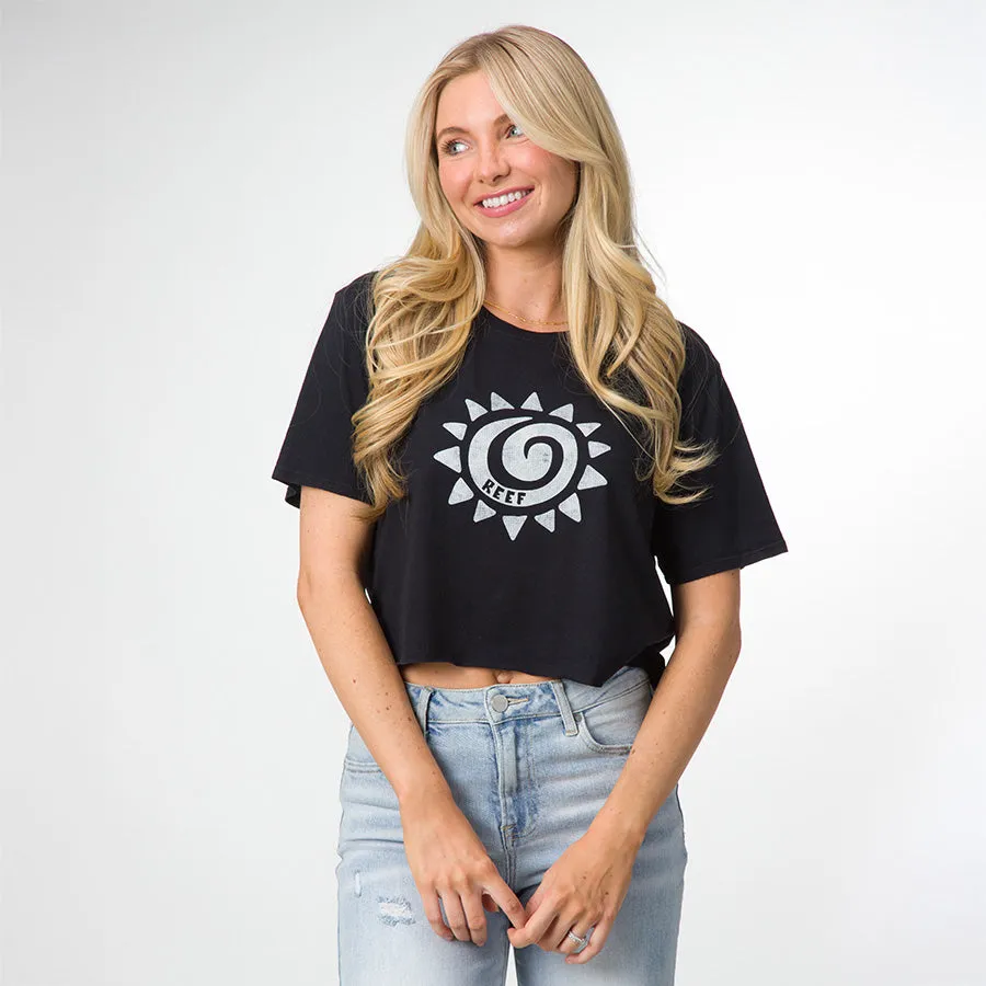 REEF Nikki Crop Crew Tee
