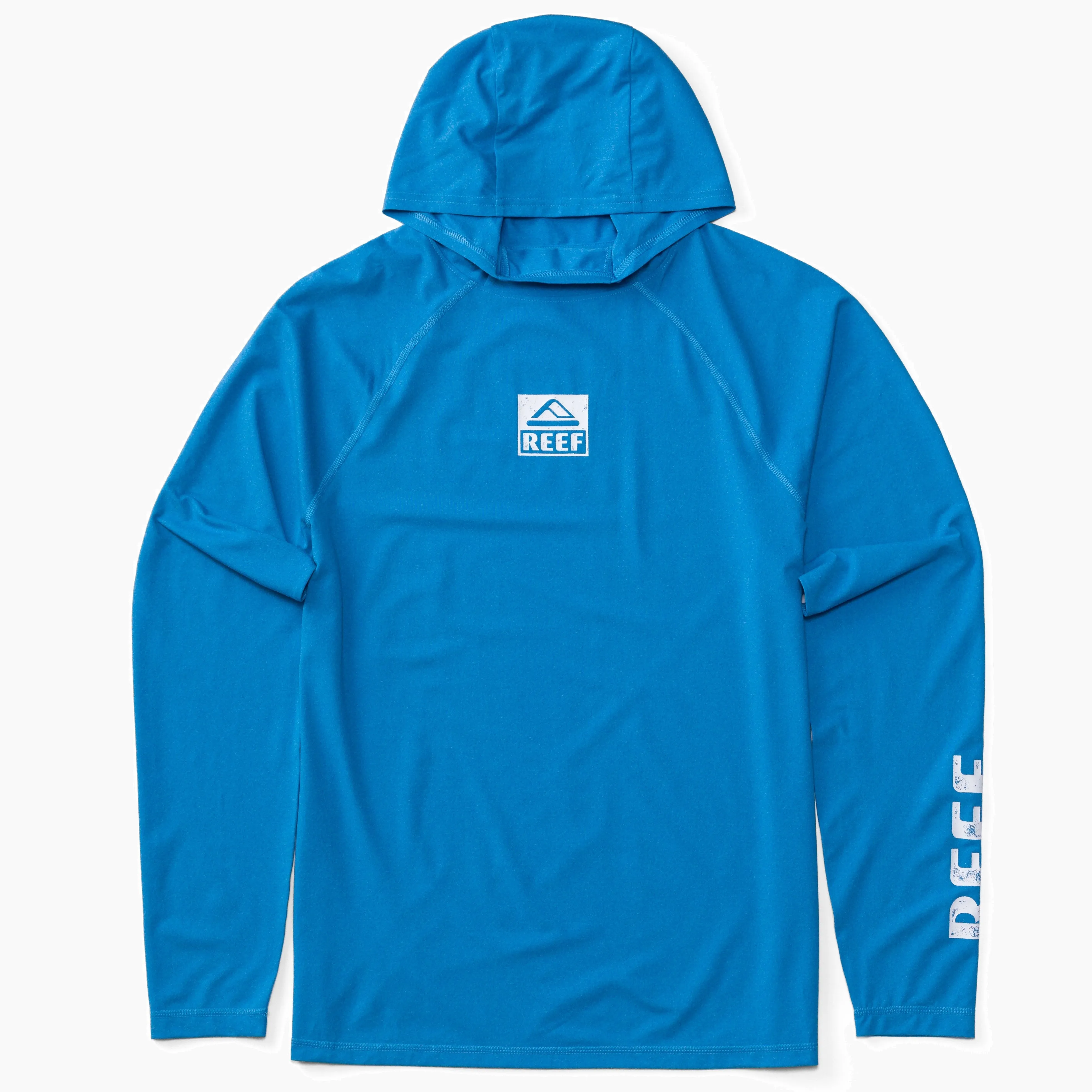 REEF Wellie Too Long Sleeve Hooded Surf Shirt 50 UPF
