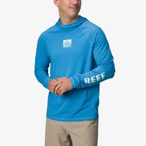 REEF Wellie Too Long Sleeve Hooded Surf Shirt 50 UPF