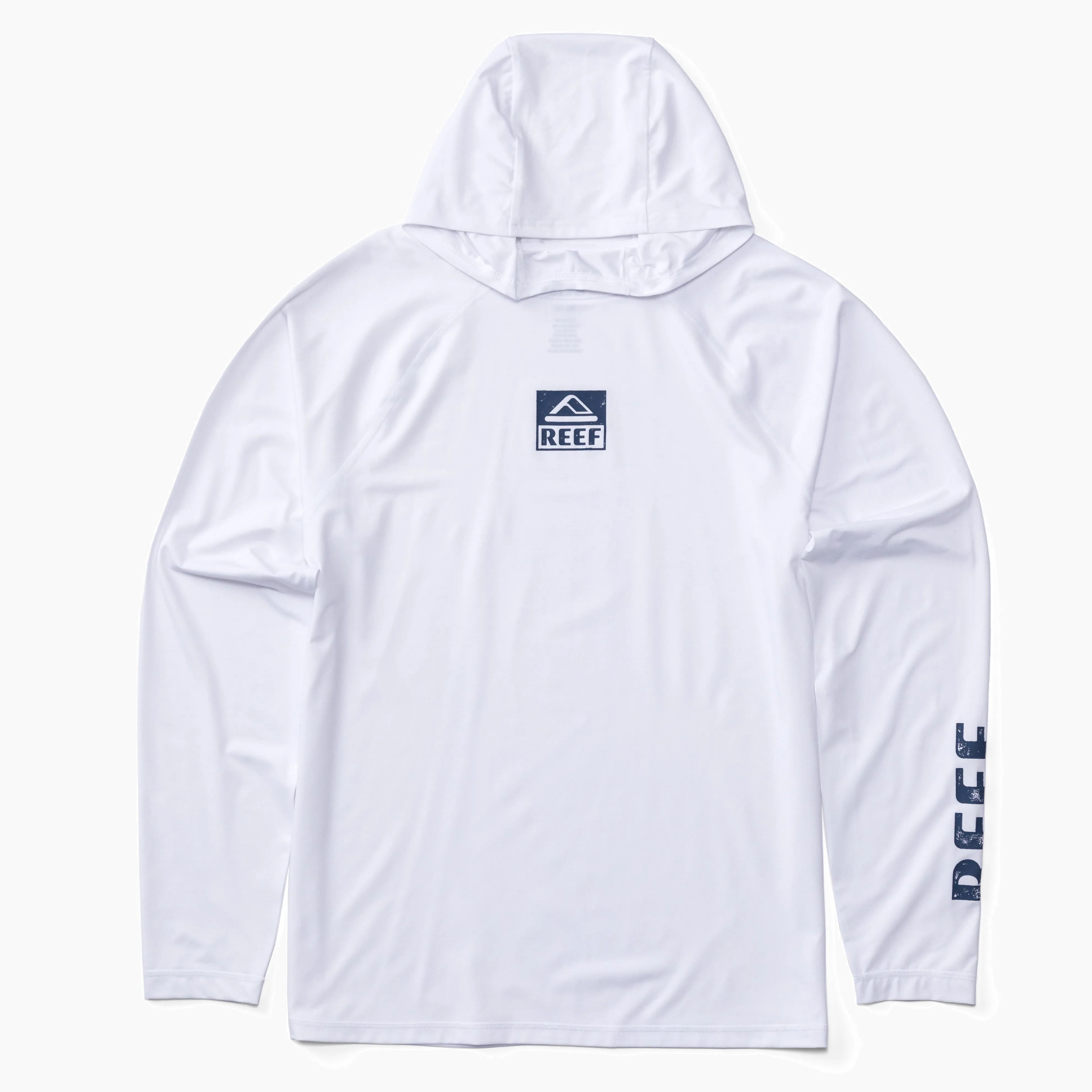 REEF Wellie Too Long Sleeve Hooded Surf Shirt 50 UPF
