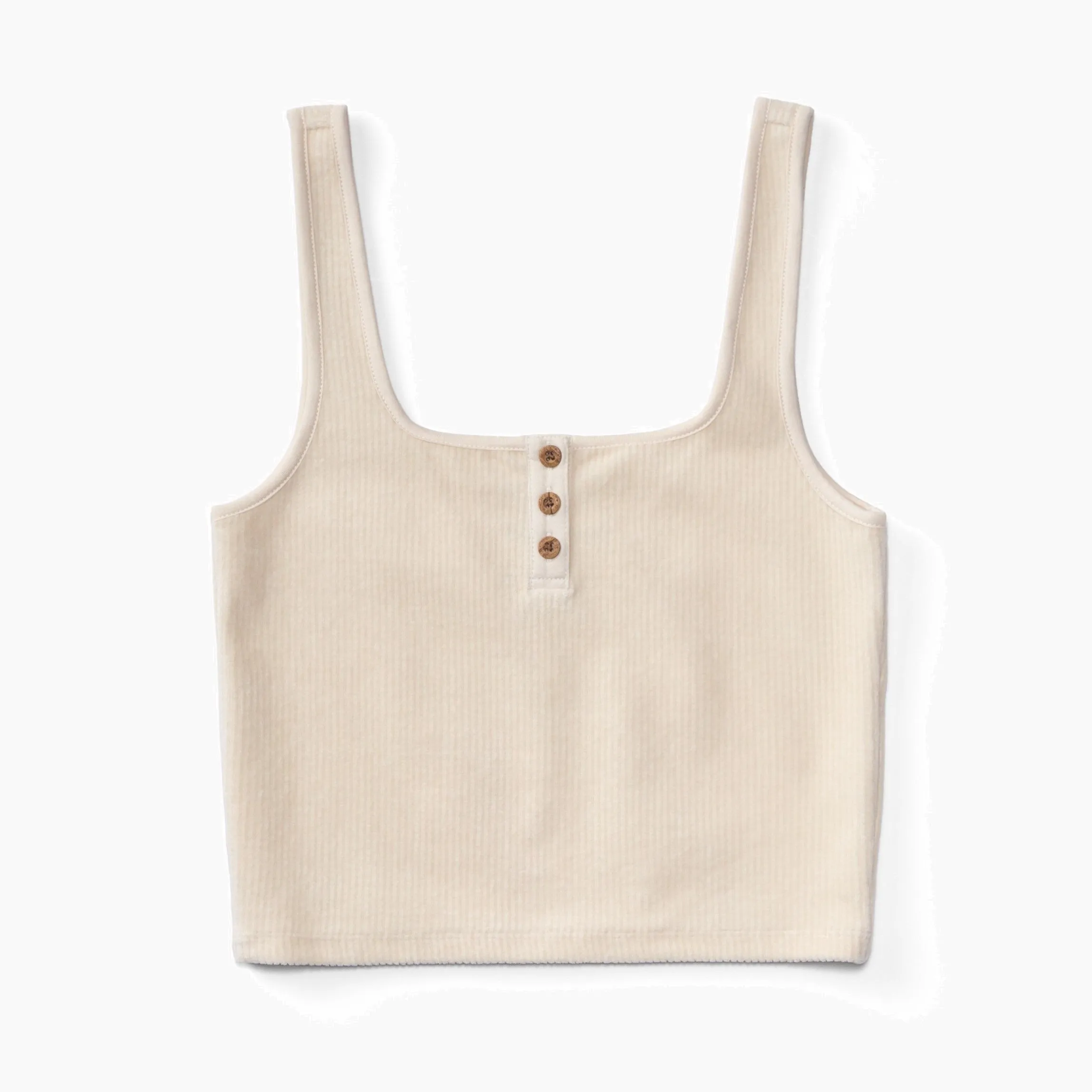 REEF All Day Corduroy Crop Tank Top